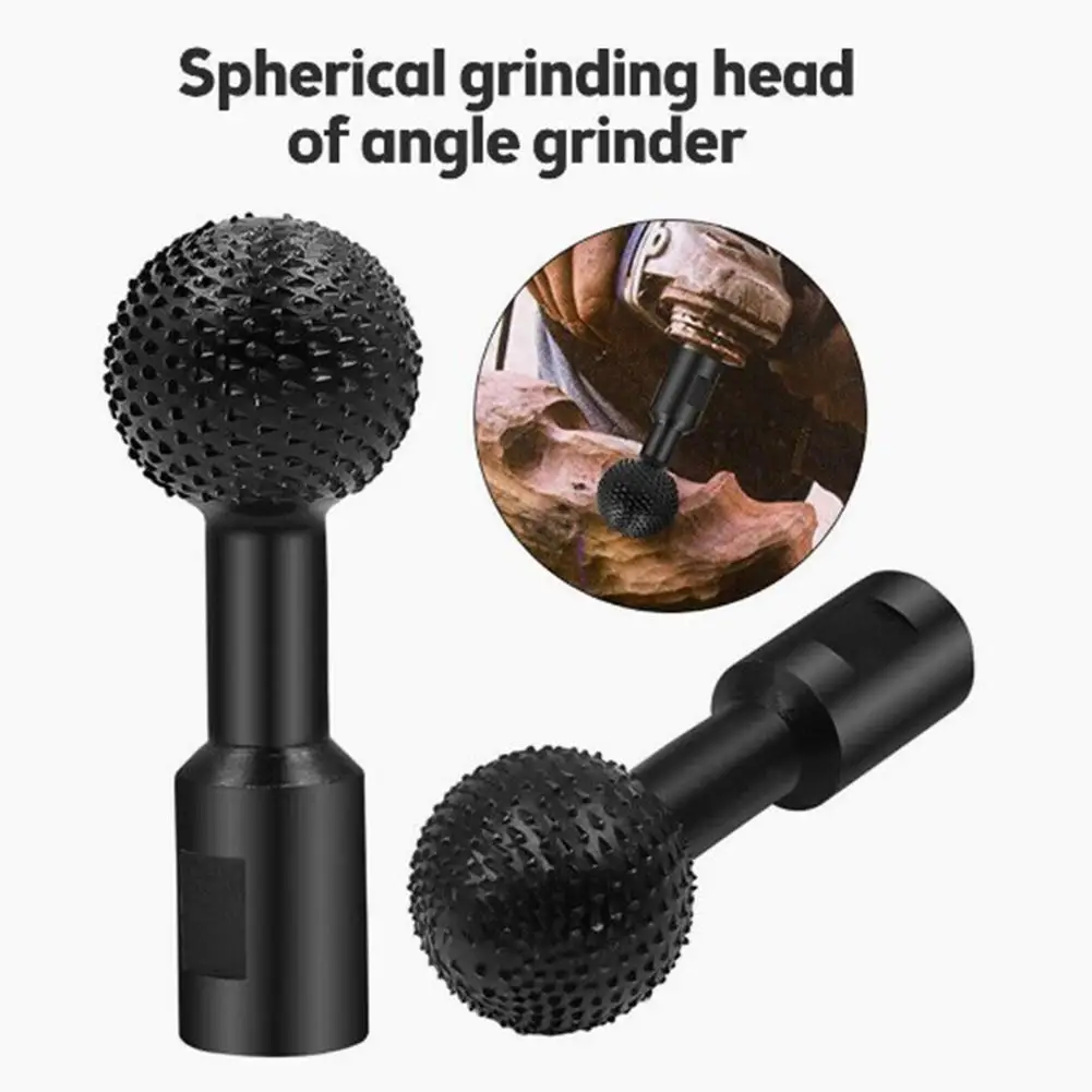 

10/14mm Sphere Rotary Grinding Head Wood Carving Polishing Engraving Drill Bit Ball Gouge Angle Grinder Tools