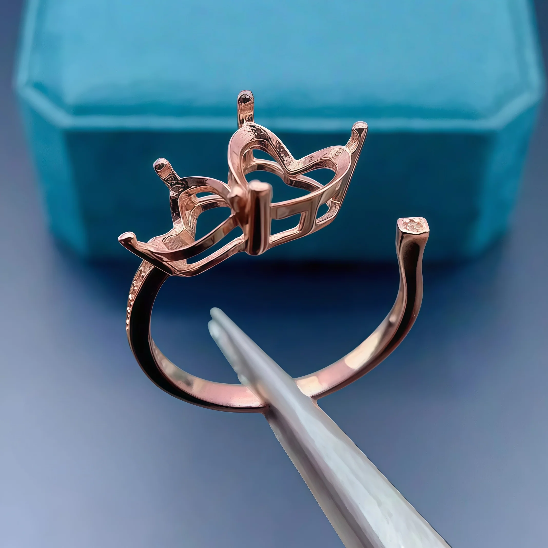 إعداد 6/8 مللي متر على شكل قلب حجر موضة لتقوم بها بنفسك حامل حلقة فارغة S925 فضة غرامة تصميم حلية الاتجاه مجوهرات للمرأة #4