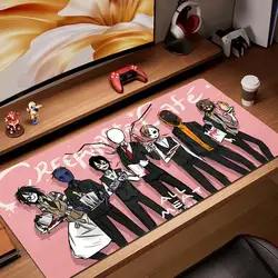 Pink Mouse Pad Anime Creepypasta Gaming Notebook Accessories Gamer Pads Keyboard Mat Protector Large Mousepad Pc Desk Carpet