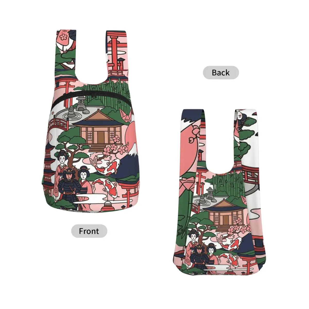 Japan Heritage National Pride Collage Art Backpack Student Storage BookBag Children School Bag Laptop Shoulder Bags Boys Girls