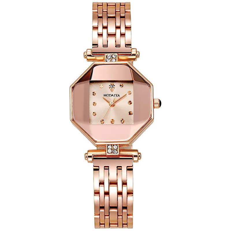 

Женские часы с тонким стальным ремнем, простые темпераментные и универсальные женские кварцевые часы