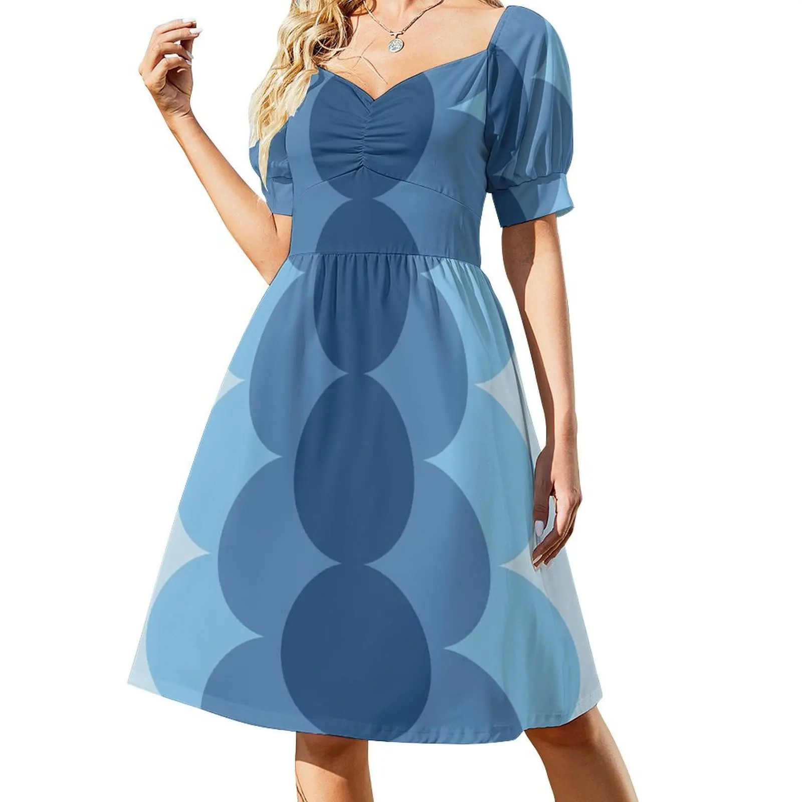 

Gradual Glacial Short-Sleeved Dress Female clothing summer dresses womens 2025