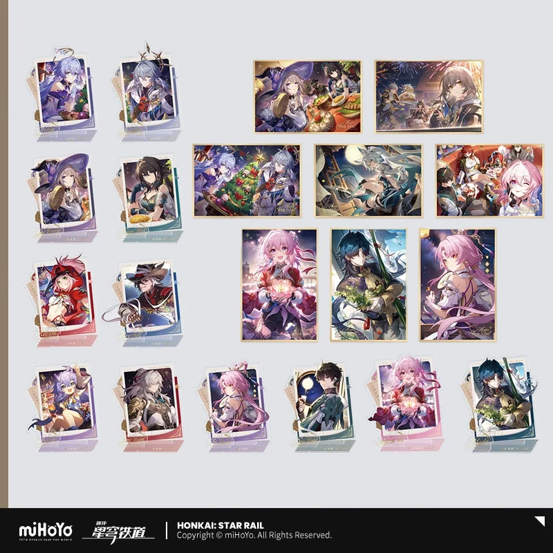 Sunsyea Honkai Star Rail الرسمية Merch miHoYo الأصلية الأصلية من سلسلة XHQH حامل أكريليك ورق ملون الأحد #1