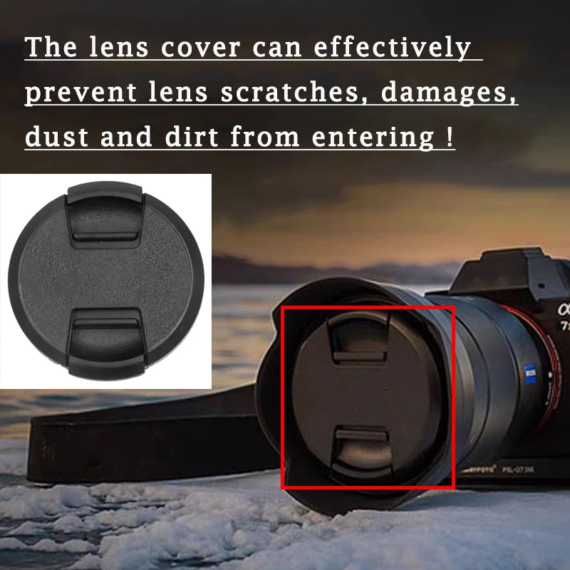 

49/52/55/58/62/67/72/77/82mm Camera Front Lens Cap Cover Protector For Sony A6000 Camera Len Caps Camera Accessories