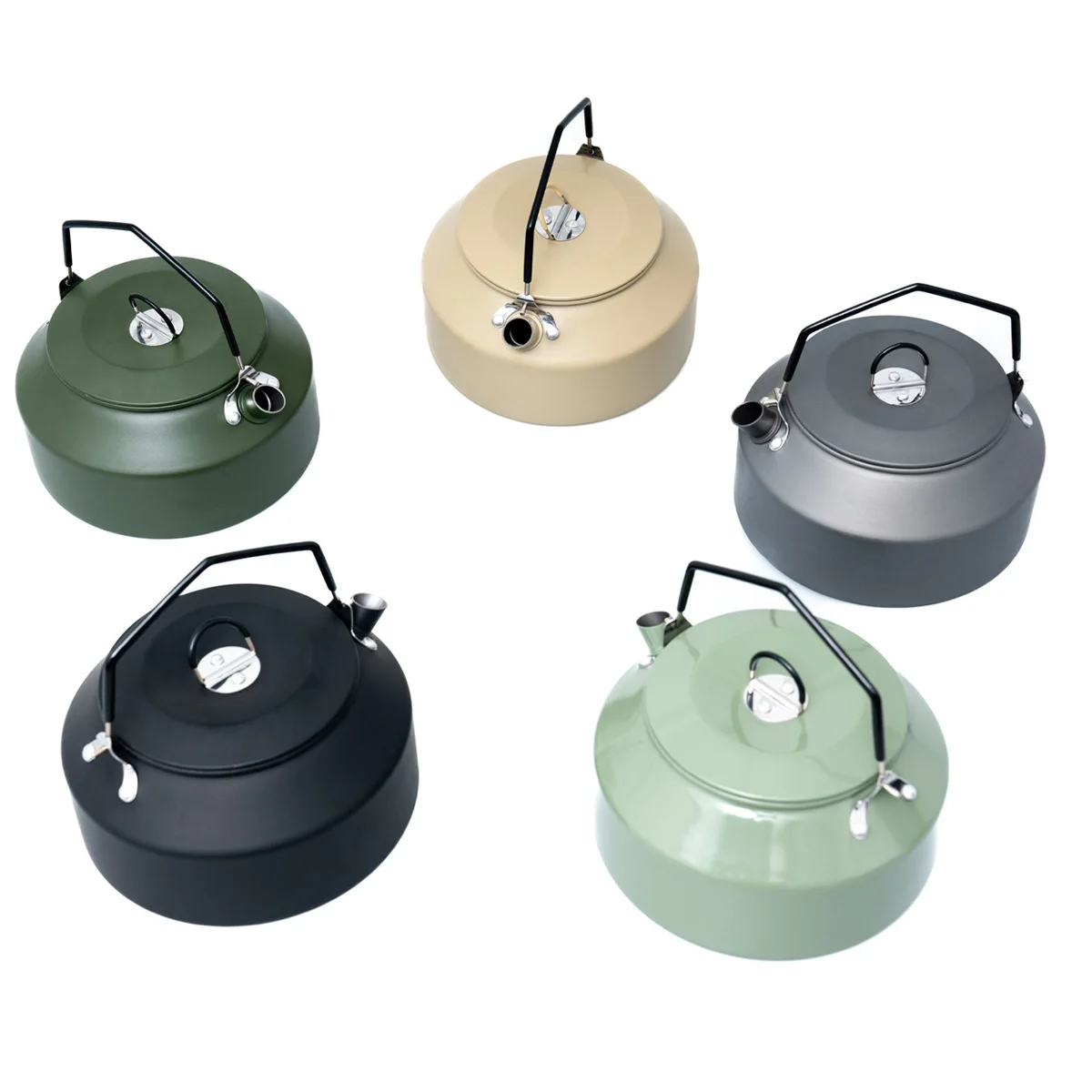 1.35/1.6L Large-capacity Kettle/Teapot,Single-layer Aluminum Alloy,Eco-friendly Baking Varnish,Outdoor Camping Travel Cookware