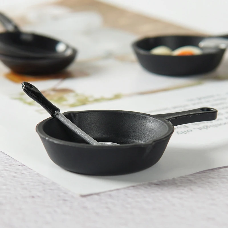 1/12 Simulazione casa delle bambole Padella Pentola Modello Casa delle bambole Cucina in miniatura Pentole Accessori Decorazione della casa delle bambole