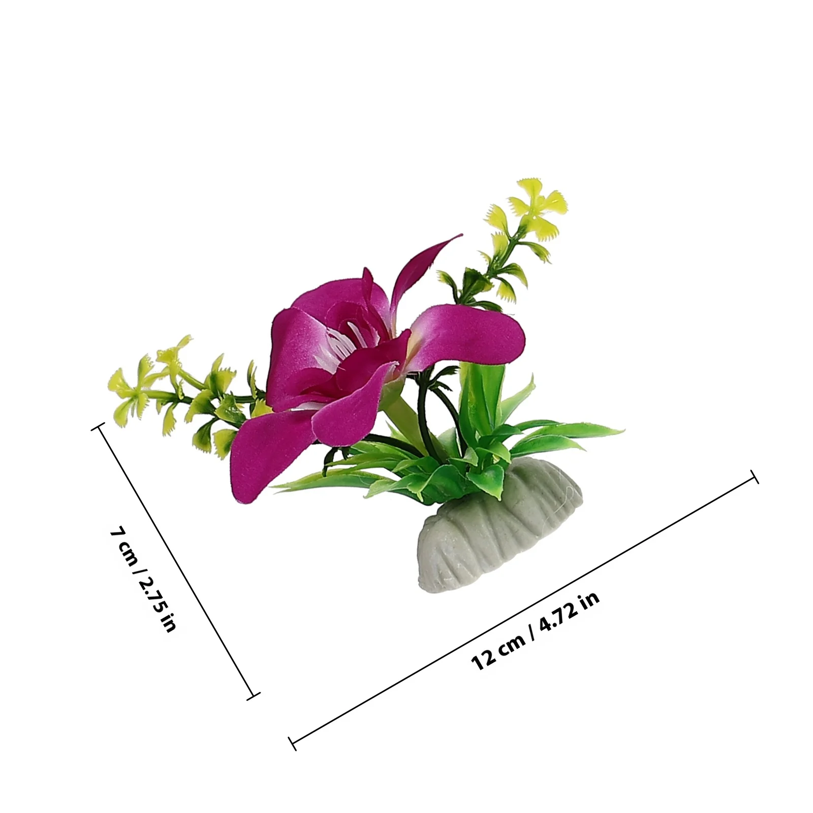 4개입 난초 장식 접시 모조 꽃 인공 꽃 장식품 스시 접시 장식 호텔 접시 꽃 장식