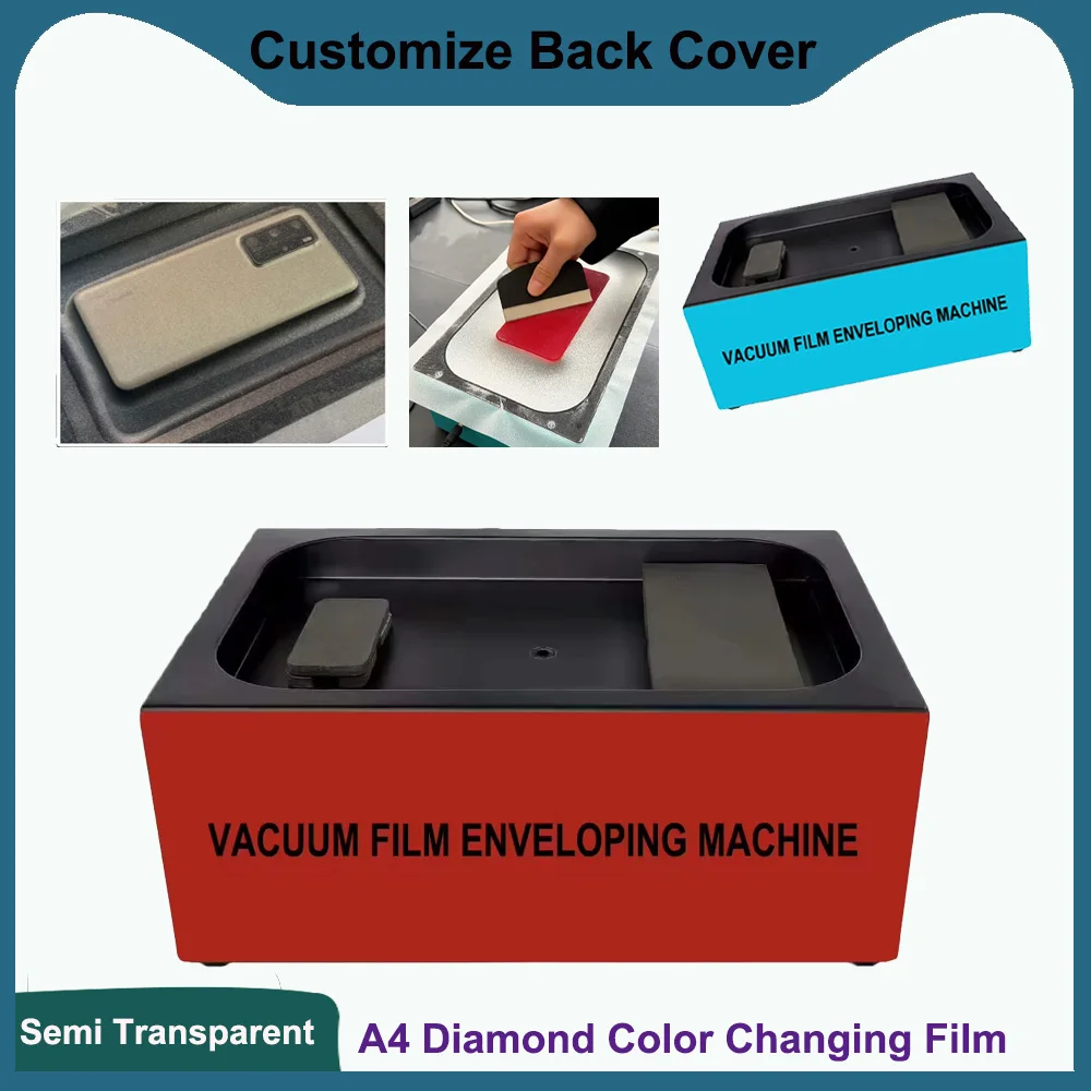 FONLYU 20pcs A4 Size Heat Shrink Film Vacuum Wrapping Machine Full Cover Semi Transparent Protector for iPhone 18 17 Pro Max
