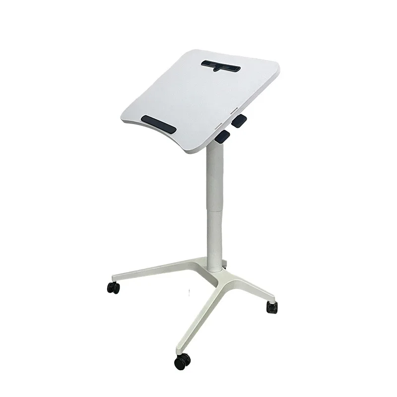 

Mobile Lifting Desk Adjustable Angle Lifting Desk Modern Simple White Lifting Desk