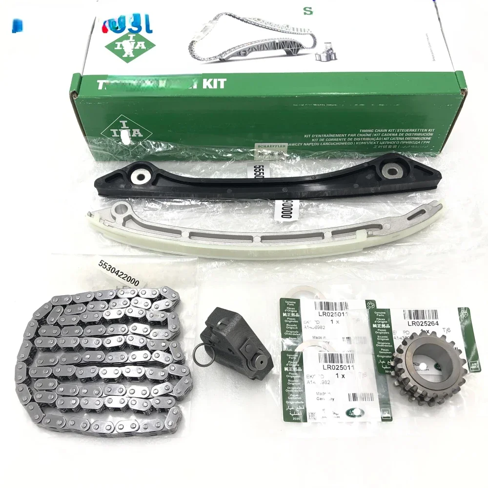 2.0L 16V Timing Chain Guide arm Crankshaft Sprocket Tensioner for Land Rover LR2 Evoque RRS LR025000 025263 025632 025264 095137