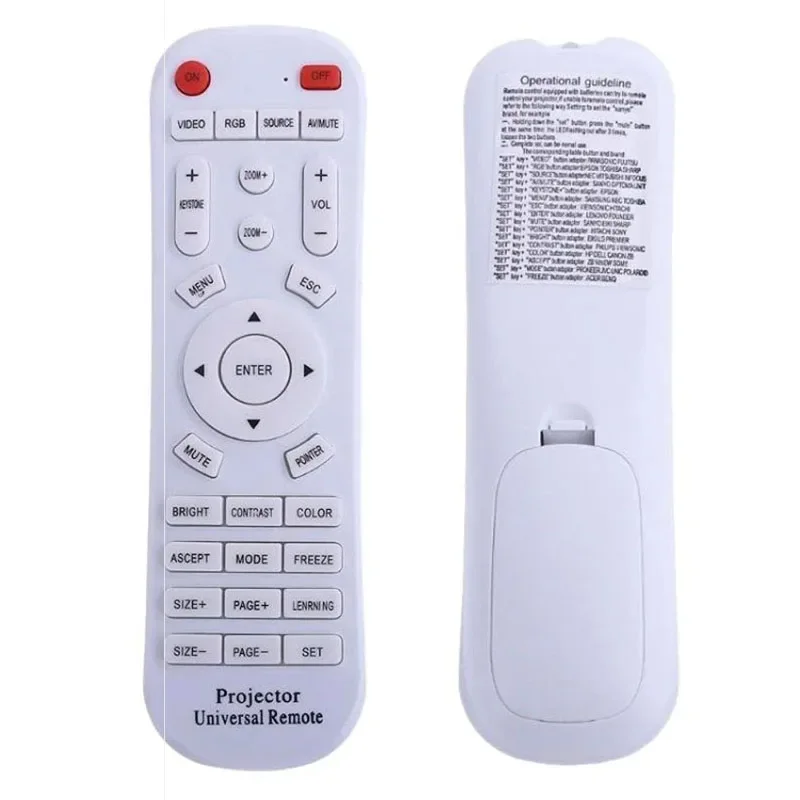 Universal Projector Remote Control for 3M Acer Benq Toshiba Casio Epson Hitachi for Sony Jvc Nec Optoma Panasonic