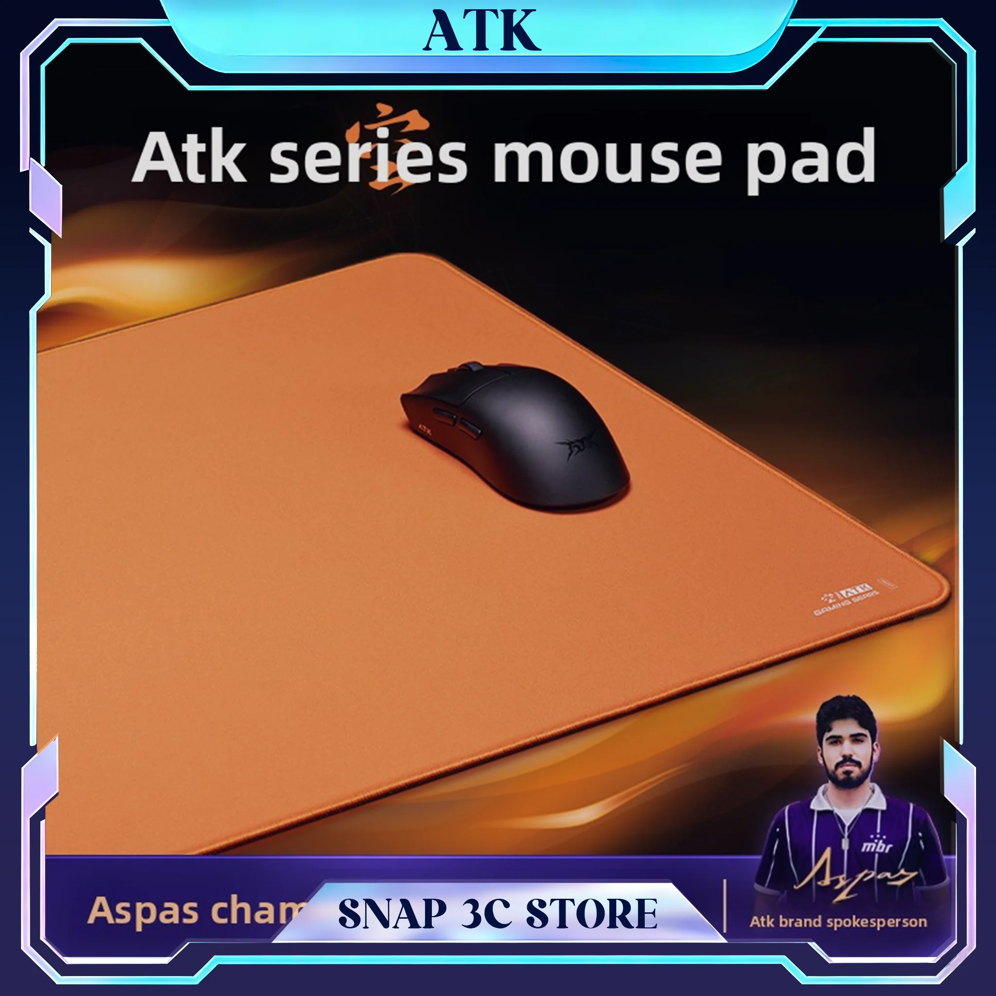 

Игровой коврик для мыши ATK Sky XXL, увеличенный, для стола, с балансированным управлением, быстрая поверхность, микро-ткань, для Valorant, CS2, FPS, офиса, ПК