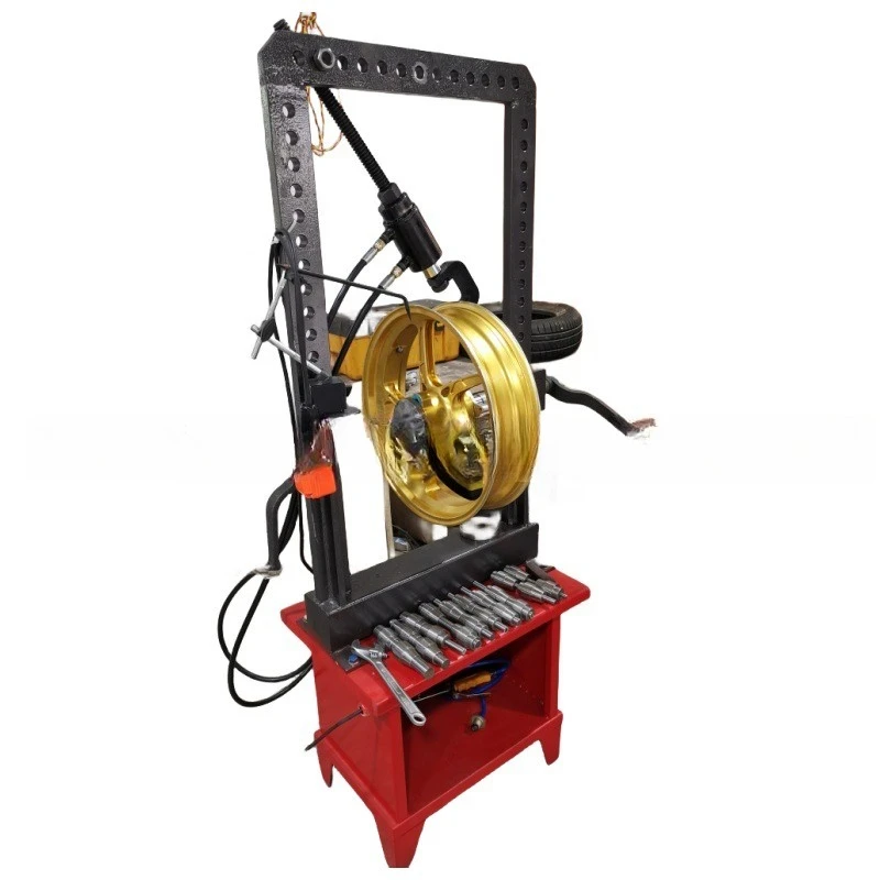 

Motorcycle wheel hub shaping machine, locomotive tire bell deformation and roundness repair machine
