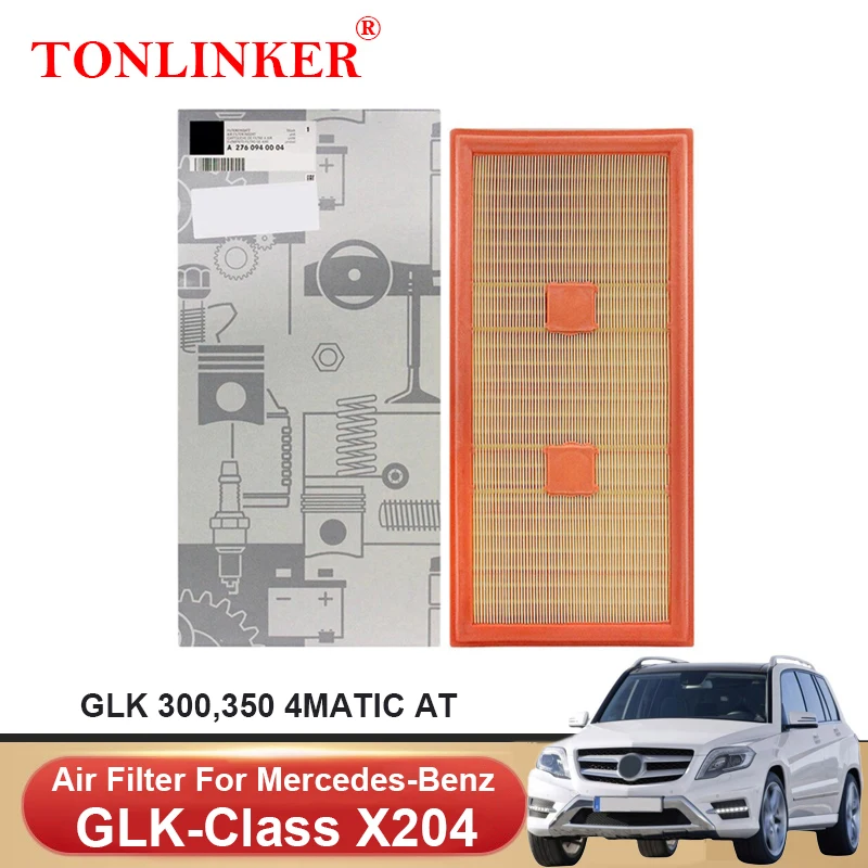 

TONLINKER Engine Air Filter A2760940004 For Mercedes Benz GLK X204 2012 2013 2014 2015 GLK300 GLK350 4MATIC M276 Car Accessories