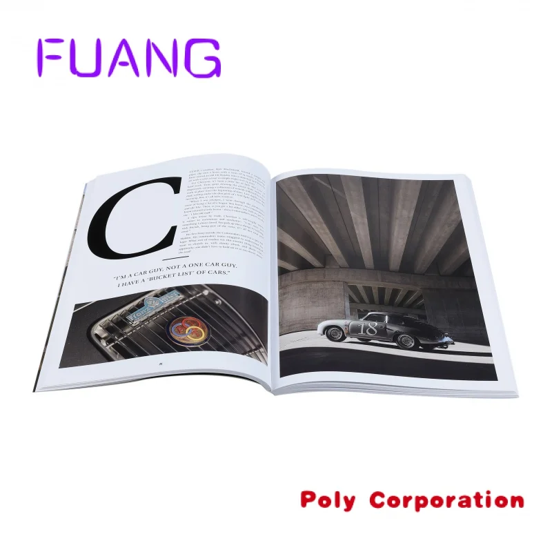 Custom  Full color softcover book cheap magazine printing