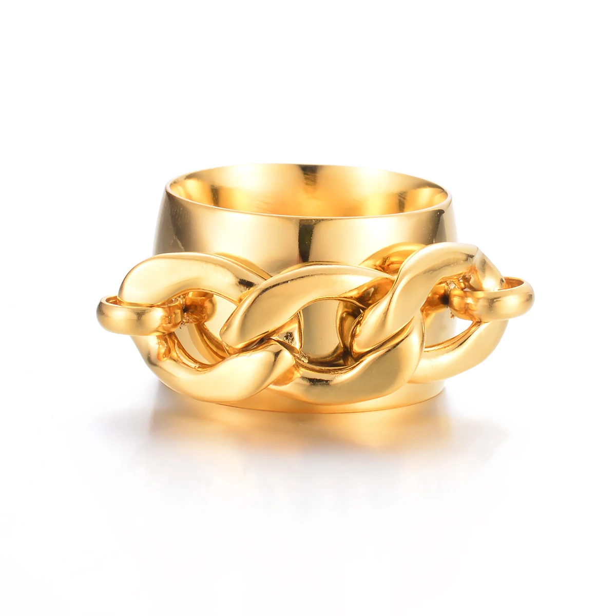 Twisted Rings for Women Stainless Steel Gold Plated Finger Ring Vintage Unisex Aesthetic Jewelry Free Shipping anillos Mujer