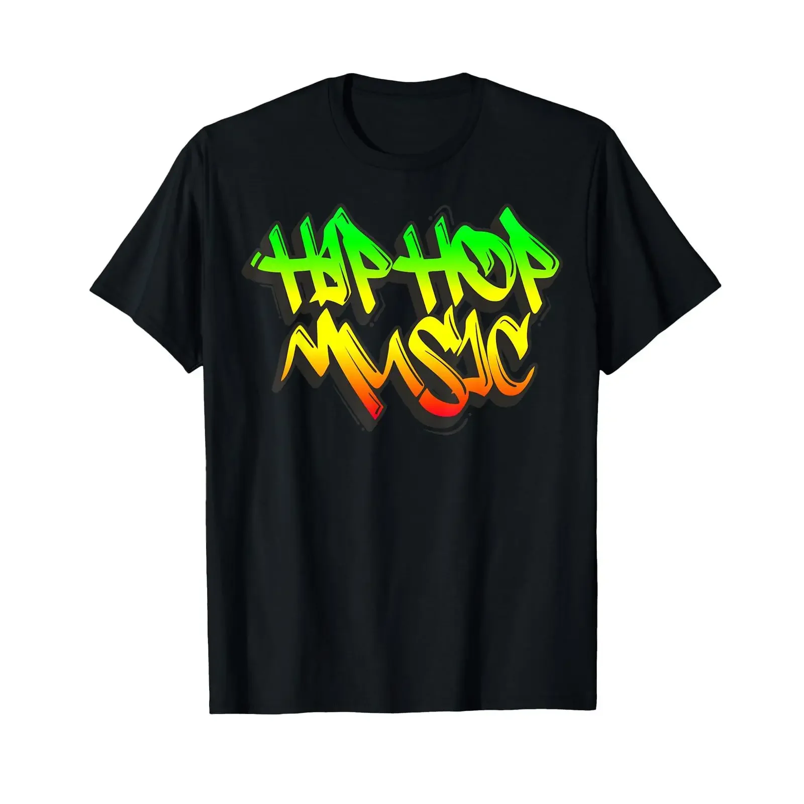 Hip Hop Musique Danse Street Art Drip Graffiti Rap Homme Femme T Shirt vintage Washed Casual Comfortable homme fashion