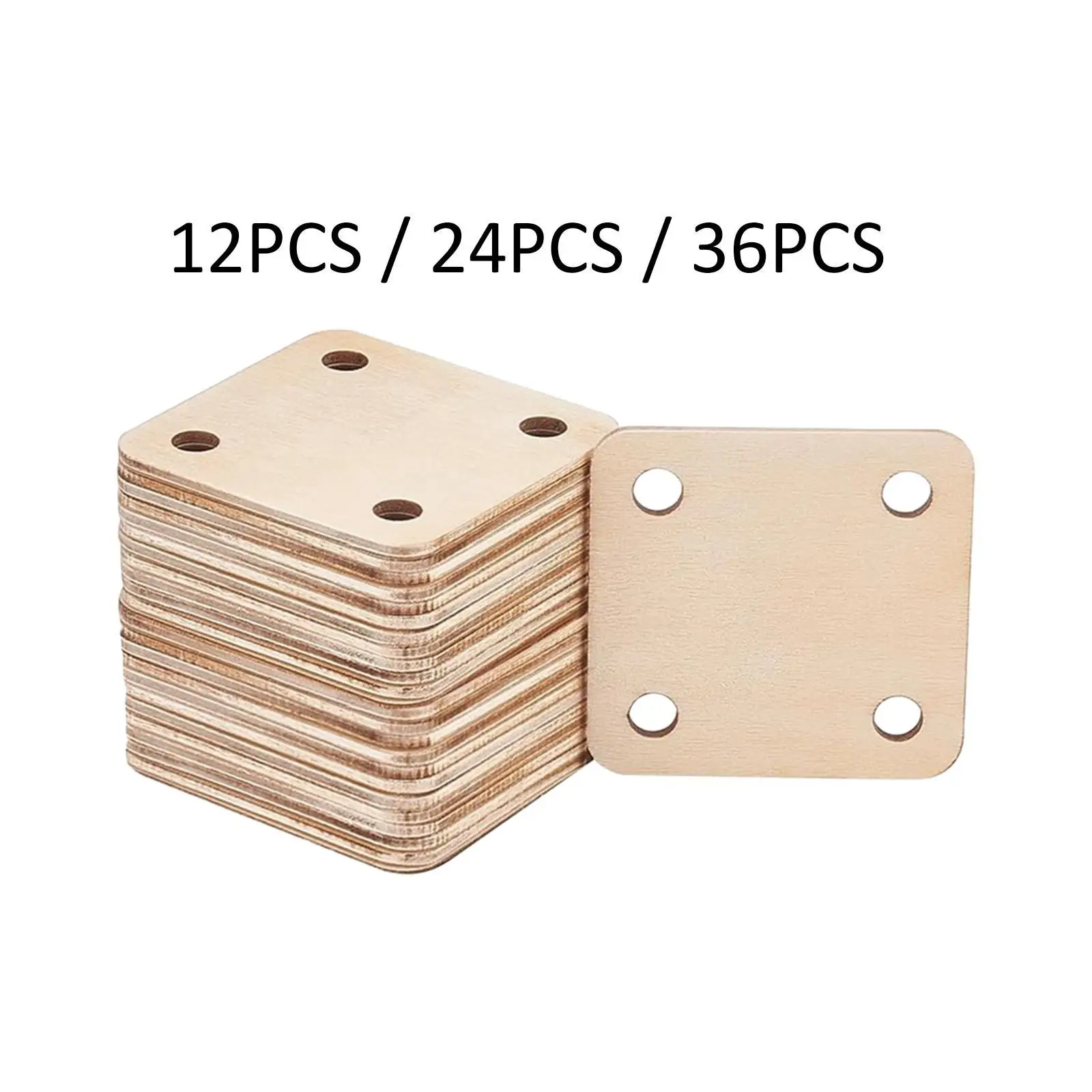 Portable Wooden Weaving Cards 2x2 Inch Square Loom Tools for Crafts Accessories and Beading Loom Kit