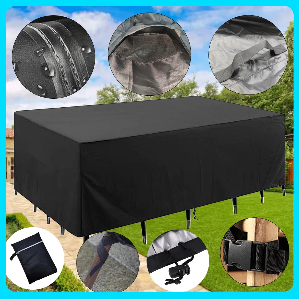 

Outdoor Furniture Cover Garden Courtyard Sofa Chair Cover Sunscreen Dust Shielding Dust Waterproof Oxford Cloth Cover