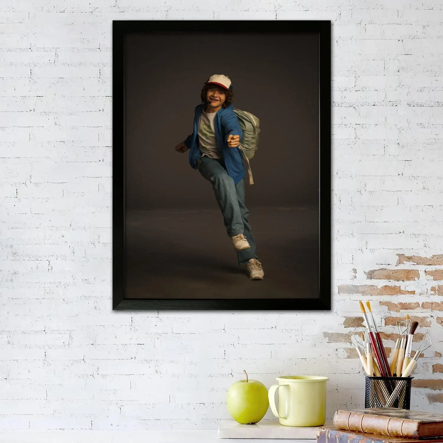 ملصق فني قماشي من Gaten matarazzo، طباعة صورة فنية جدارية، ملصقات ديكور غرفة نوم عائلية حديثة، لوحة زخرفية #2