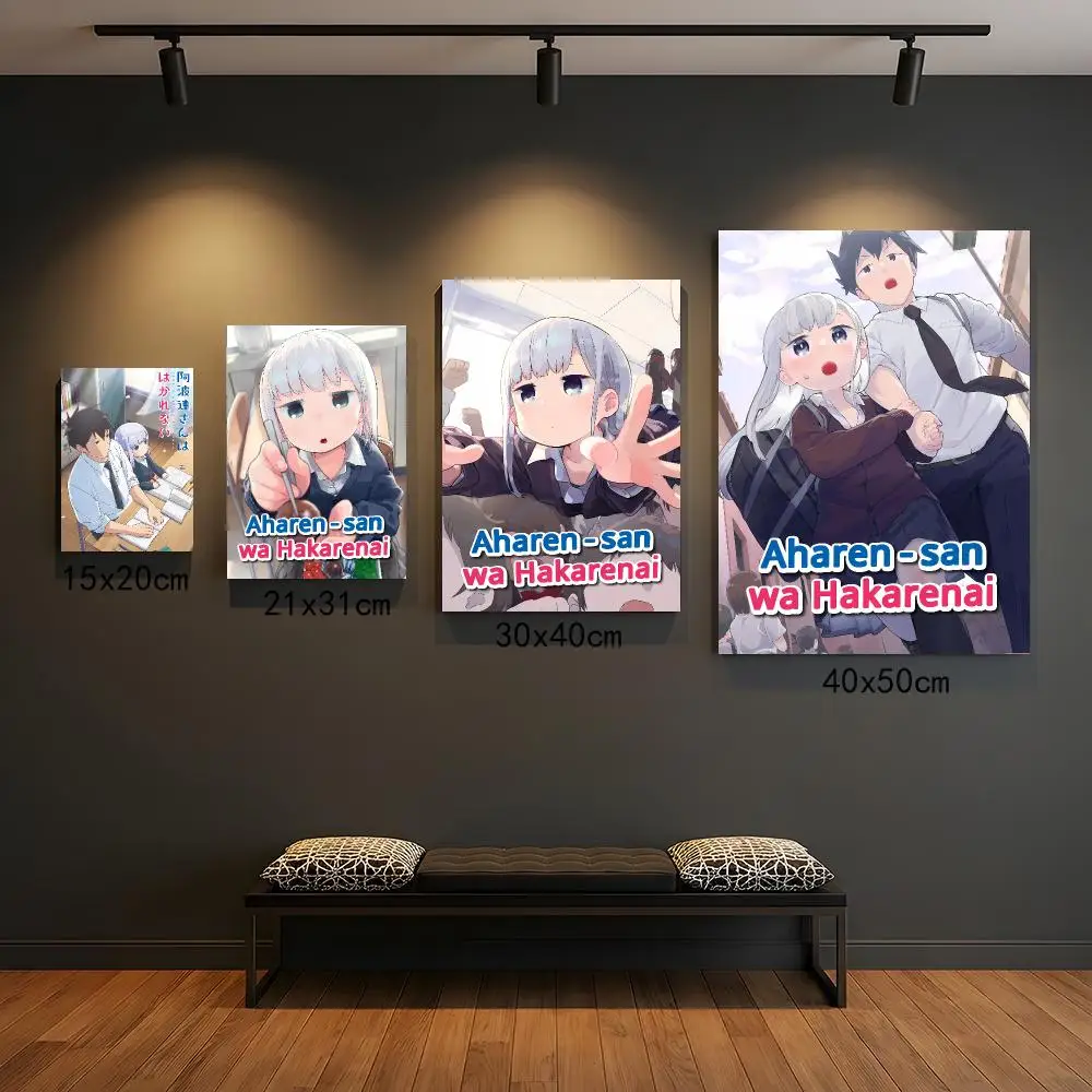 anime A-Aharen-san wa Hakarenai-I Poster Peel and Stick Wall Art for Cafe Office Bar and Home Decoration