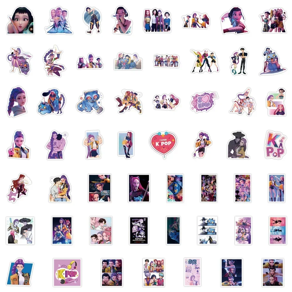 55/110 Stück Anime Mädchen Lumi Mila Zoi Hexenjäger Aufkleber Wasserfest Ästhetisch Y2K DIY-Sticker für Laptop Wasserflasche Handyhülle – Detail 11