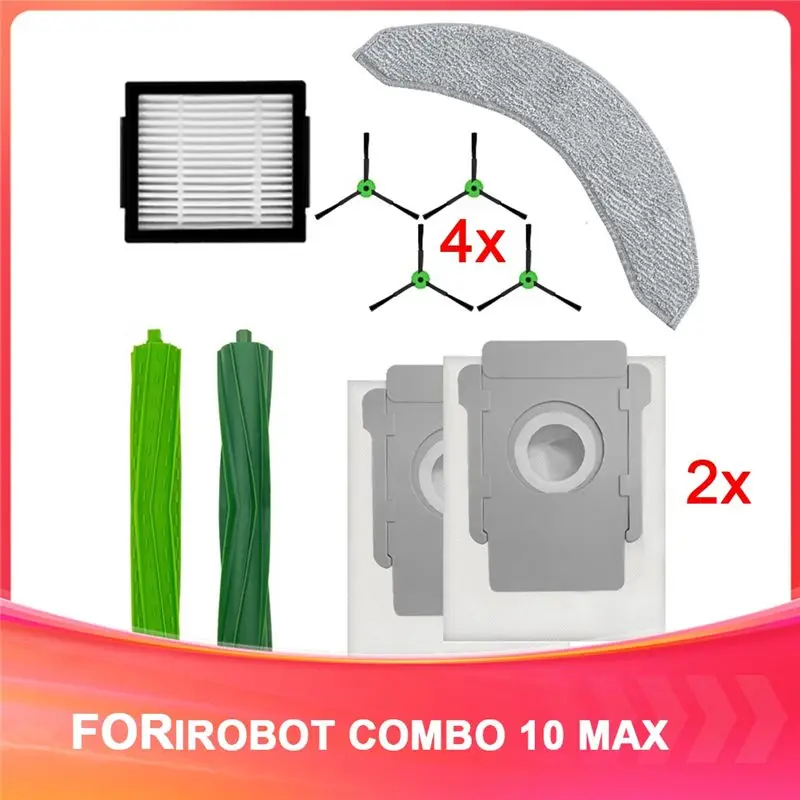 AT21-For IROBOT Sweeping Robot Accessories COMBO 10 MAX Sweeping Robot Consumables Sweeping Robot Replacement Kit