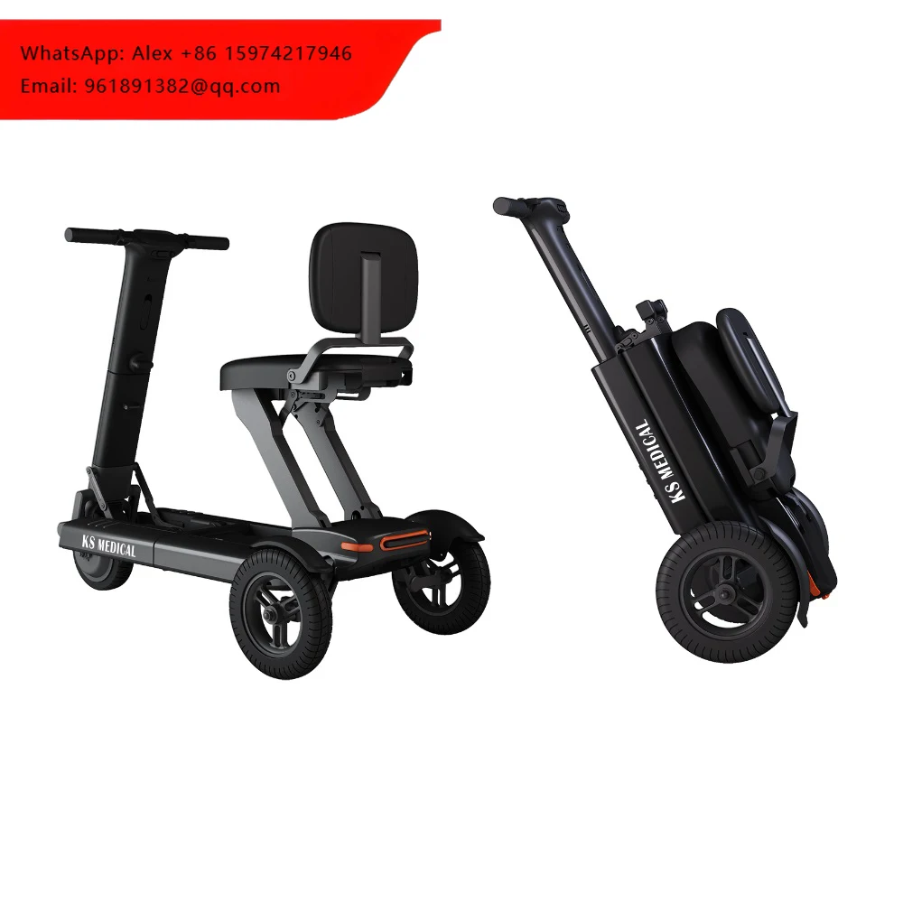 

KSM-908 Smart Hot Selling 3 Wheels Handicap Mobility Scooters Fashion Electric Foldable Electric Scooter With Seat For Elderly