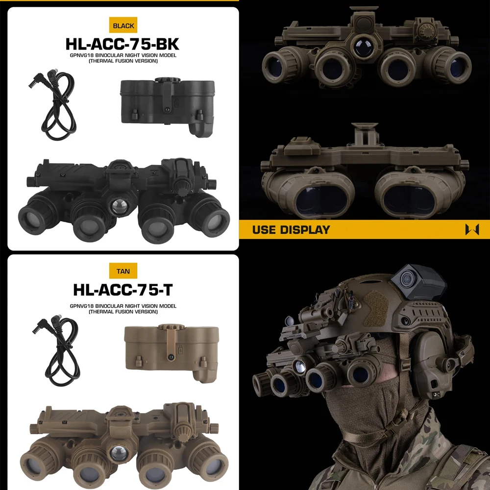 

Модель GPNVG 18, очки ночного видения, версия Thermal Fusion, быстрое крепление на шлем, NVG DUMMY, модель, украшение, аксессуары для шлема