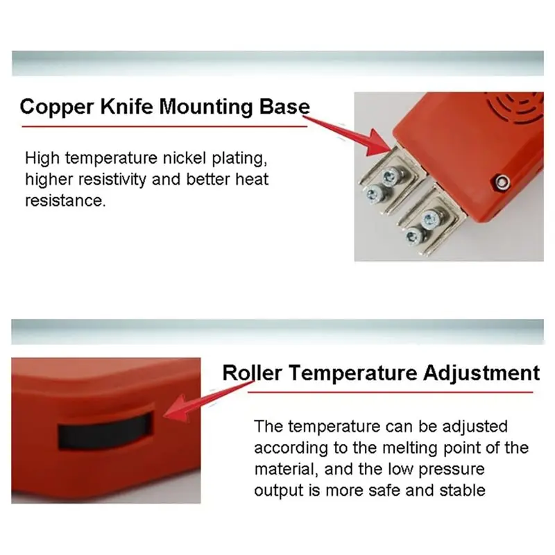A47U For Foam Cutter Handheld 150W 10CM Electric Hot Knife Glue For PVC Rope Nylon Rope Heat Cutting Knife Sponge