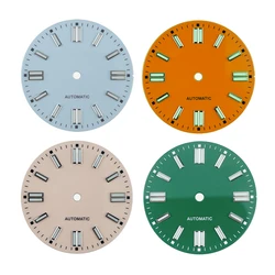 28.5mm Watch Dials Yellow for NH35 NH38 Movement No Date with BGW9 Lume Blue Orange Pink Green BccTwb5u