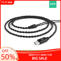 TRN A1-TC Earphone Type C Cable A High-Quality for Audiophiles  2 PIN for BA16 BAX MT1 MAX MT4PRO TRN Official Store