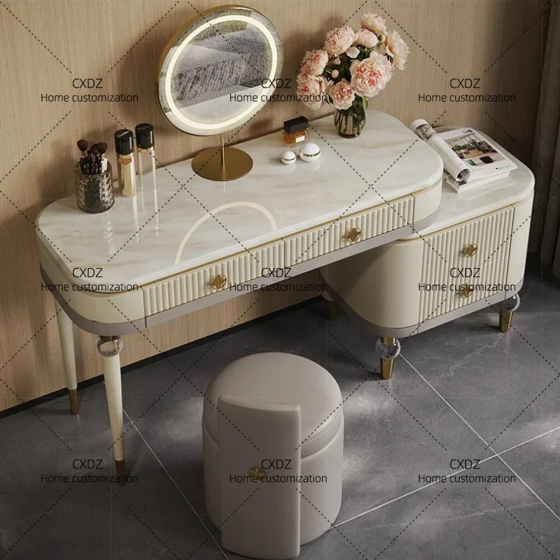 XXModern style Bedroom Makeup Vanity Table Modern Living Room Luxury Dressing Table Women aesthetic creative Lounge Suite