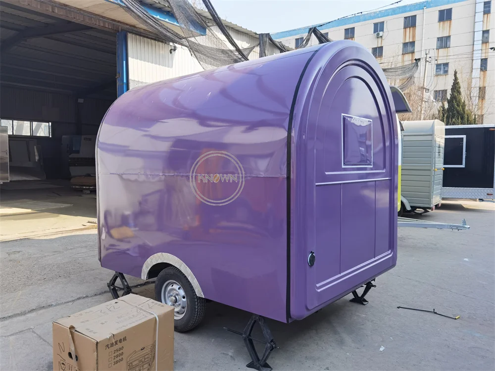 Custom Food Trailer Snack Coffee Kiosk Concession Food Truck Van Custom Fully Catering Equipments Food Truck Van