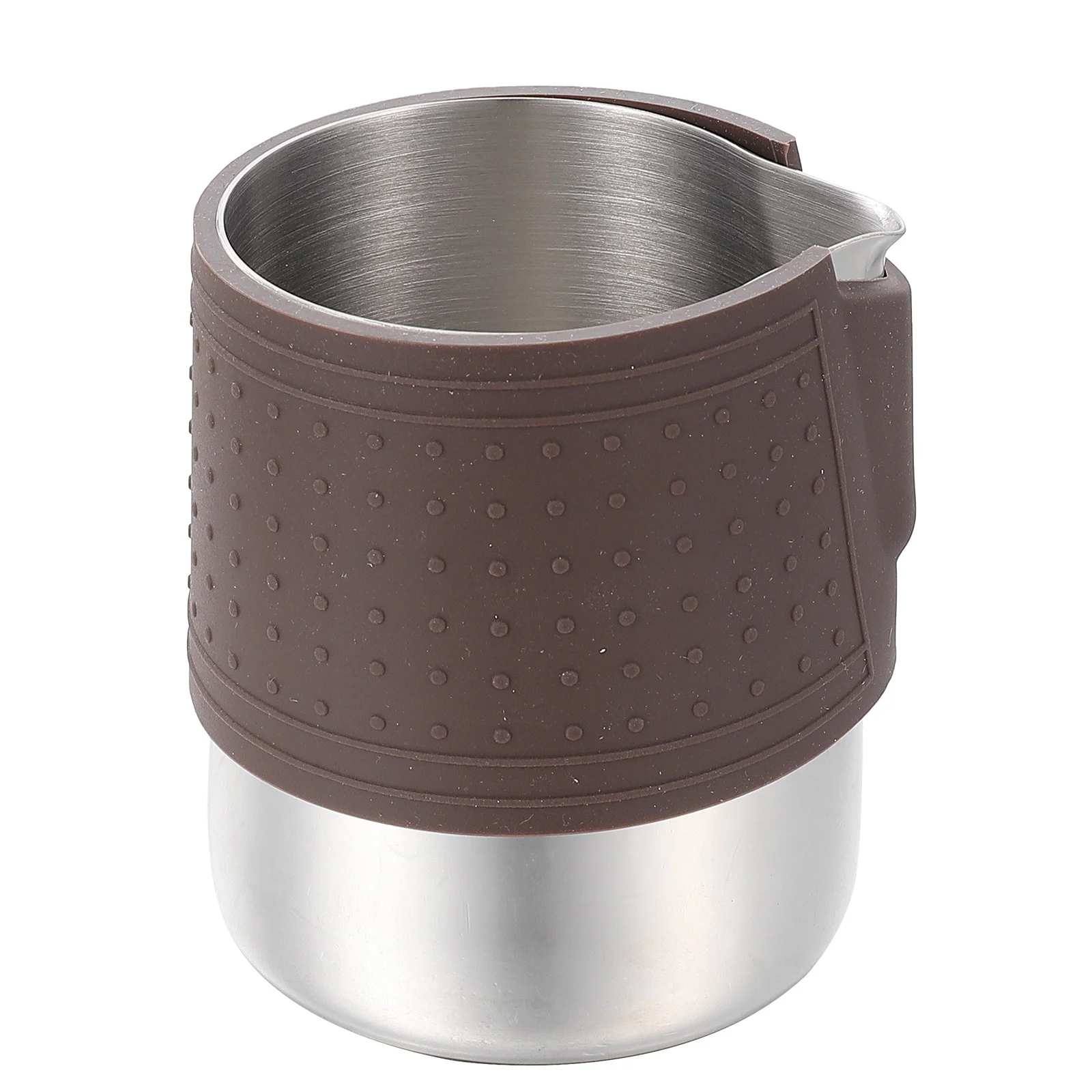 Stainless Steel Milk Frother Cup Protective Sleeve Easy Clean Rustproof Heatresistant Kitchen Gadget Frothing Pitcher