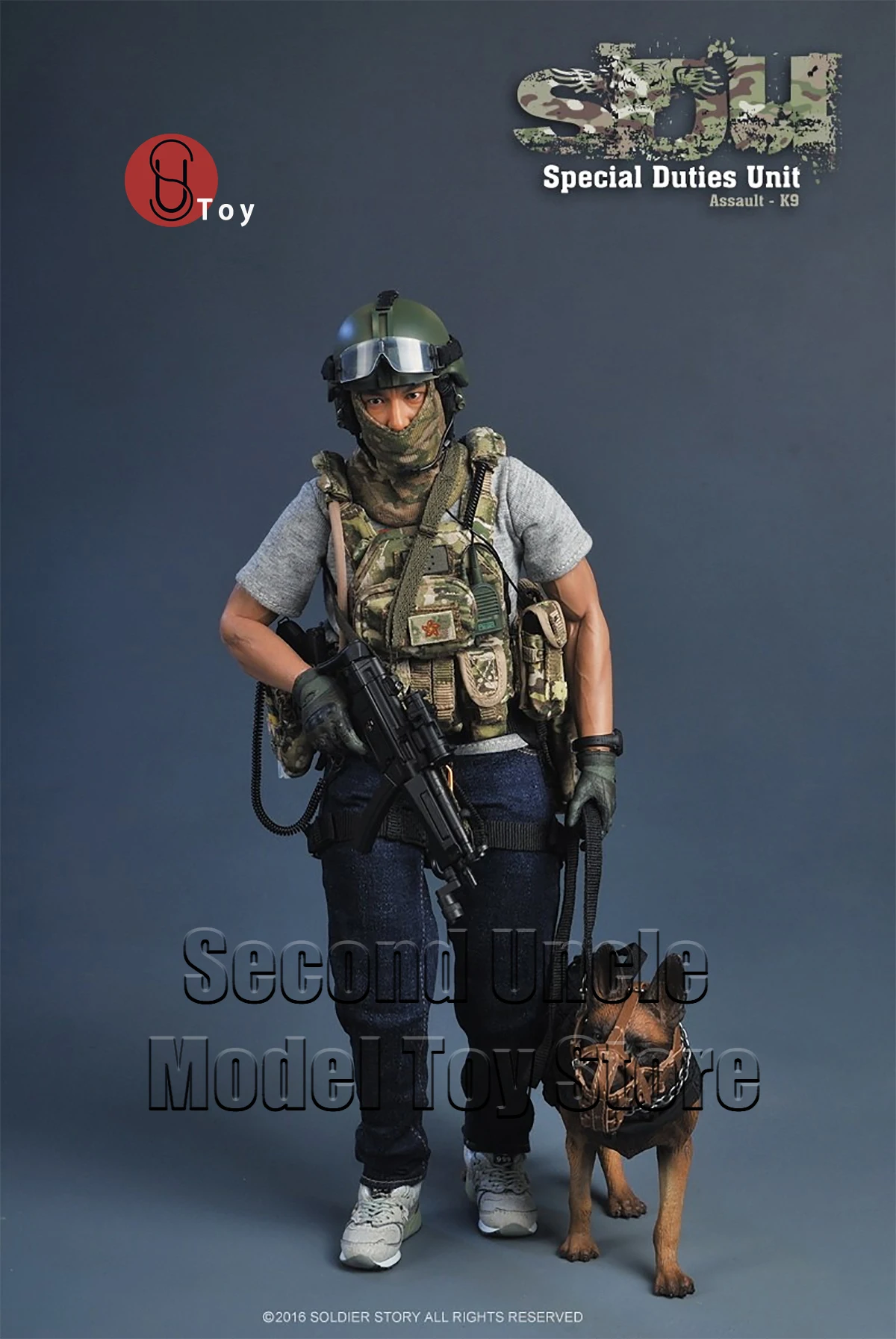 

In Stock SoldierStory SS097 1/6 HK Special Duties Unit Assault K9 12'' Male Soldier Military Action Figure Model Toys Gift
