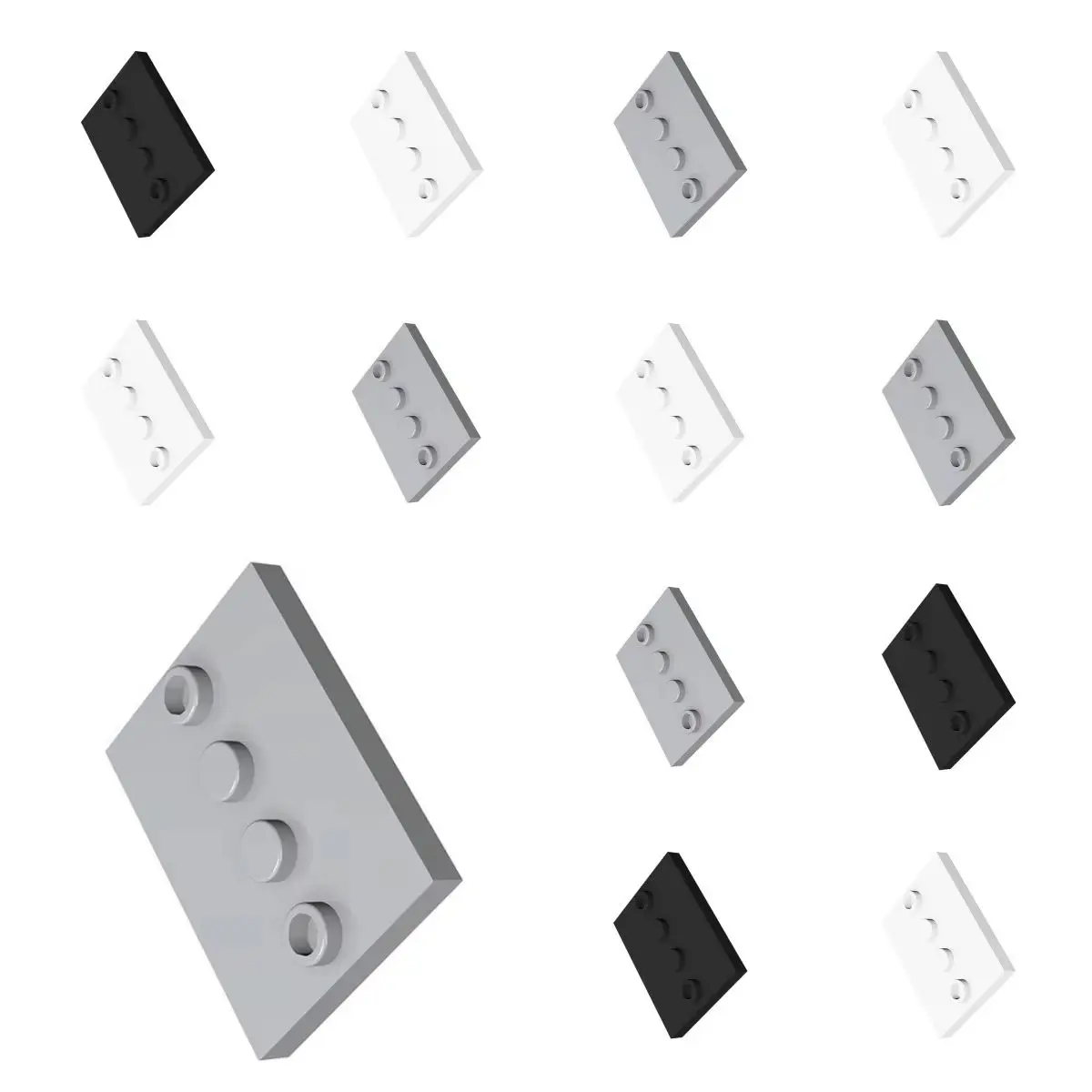 50 pièces 4697, collection de briques en vrac, jouets modulaires GBC pour constructions techniques MOC, blocs de construction DIY compatibles