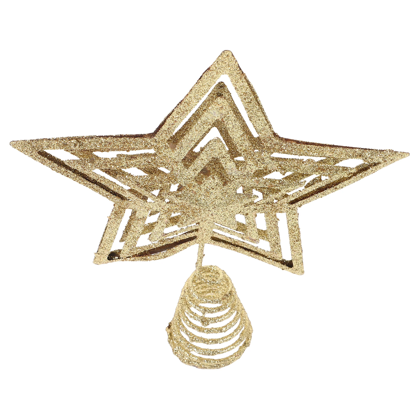 

1Pcs Star Tree Ornament Christmas Tree Decor Elegant Design Bright Color Lightweight Practical Use for Family Dancing Party