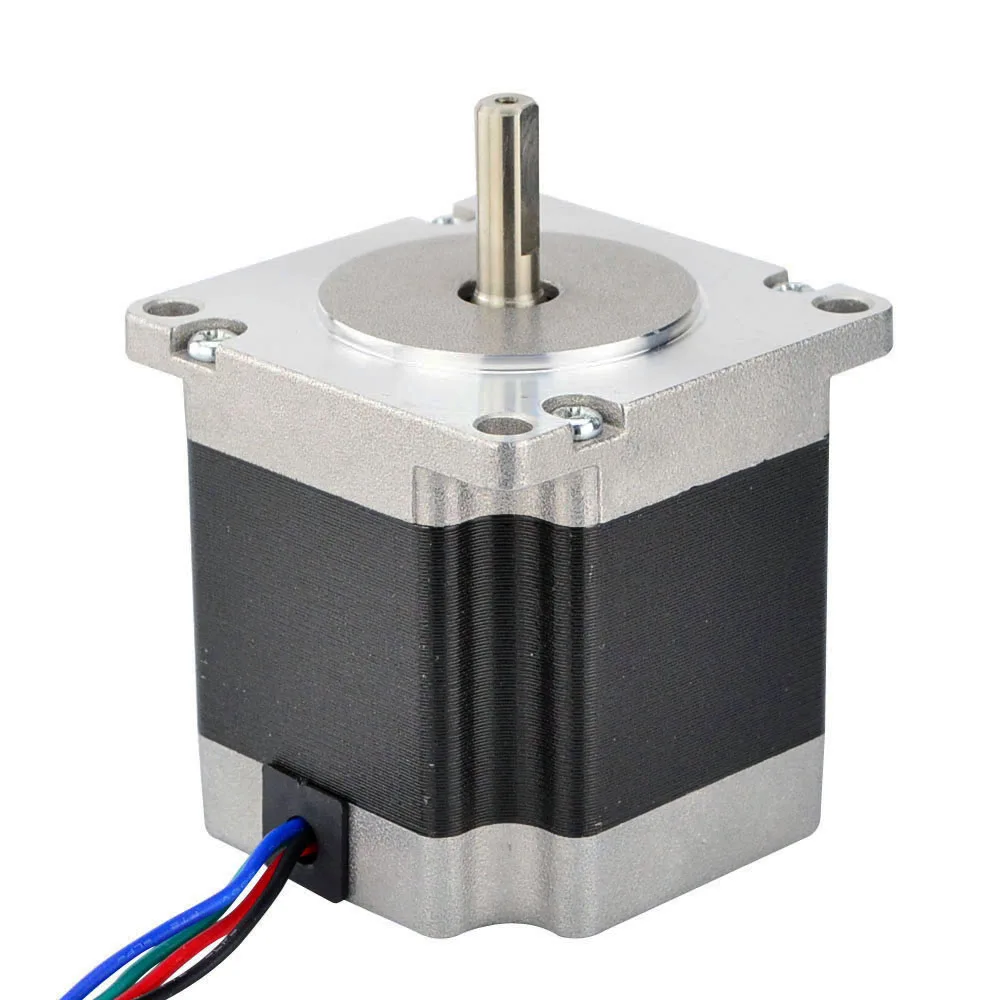 STEPPERONLINE Nema23 스테퍼 모터 0.9deg 1.26Nm 바이폴라 57 스텝 모터 57x56mm 2.8A CNC 밀링 선반 라우터용 4리드