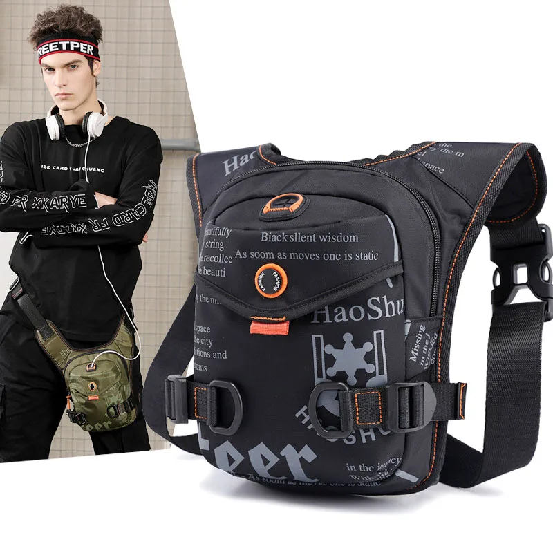 

New Waterproof Outdoor Cycling Leg Bag Men's Multifunctional Sports Crossbody Sling Chest Pack Portable Waist Bag