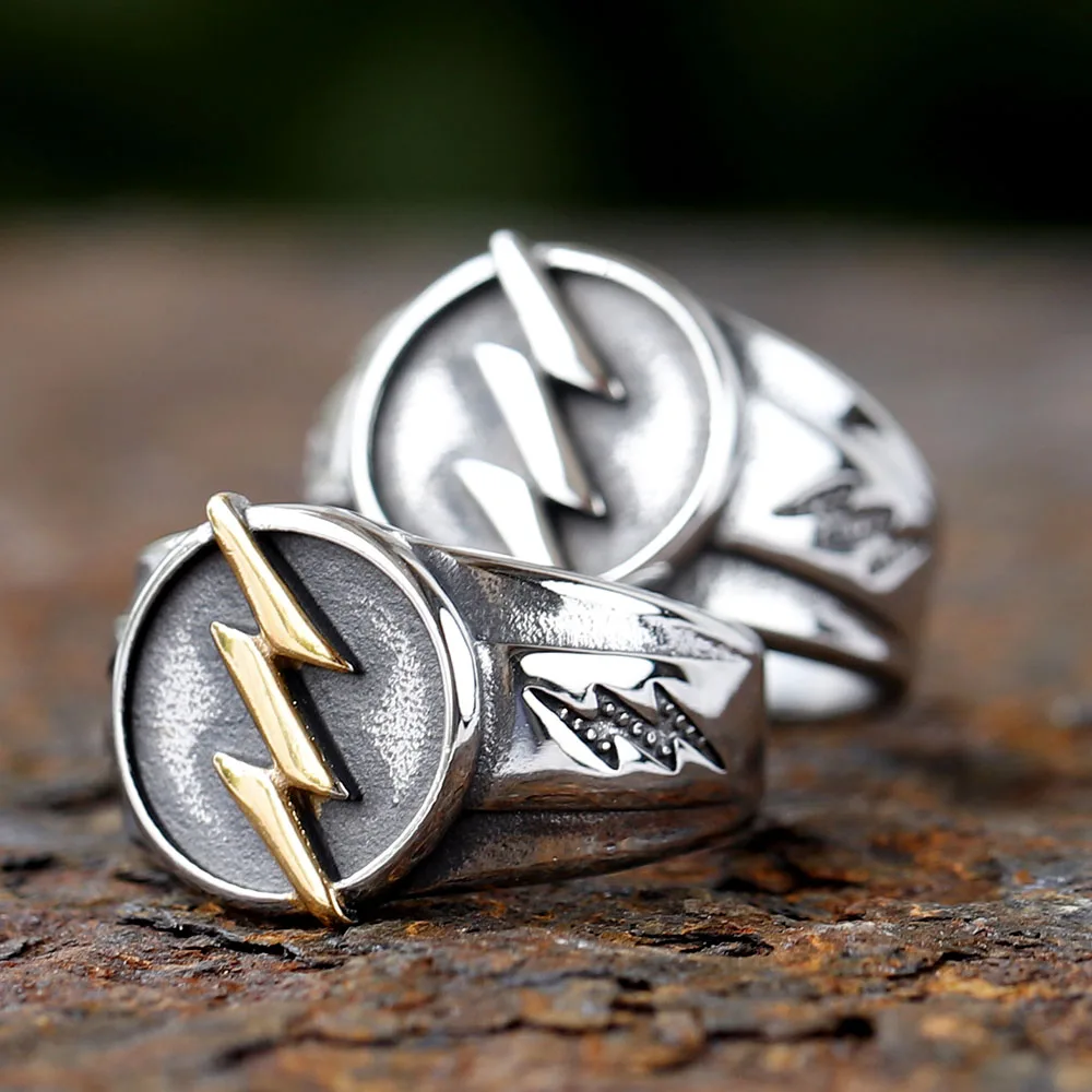 خواتم هيب هوب مطلية بالذهب للرجال ، خاتم ستانلس ستيل 316 لتر ، مجوهرات كلاسيكية للزوجين ، أفضل هدية لصديق ، جديدة #3