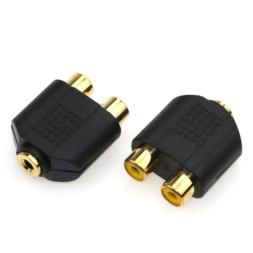 Сплиттер-переходник YuXi 3,5 мм на 2 RCA разъема «мама» «папа»