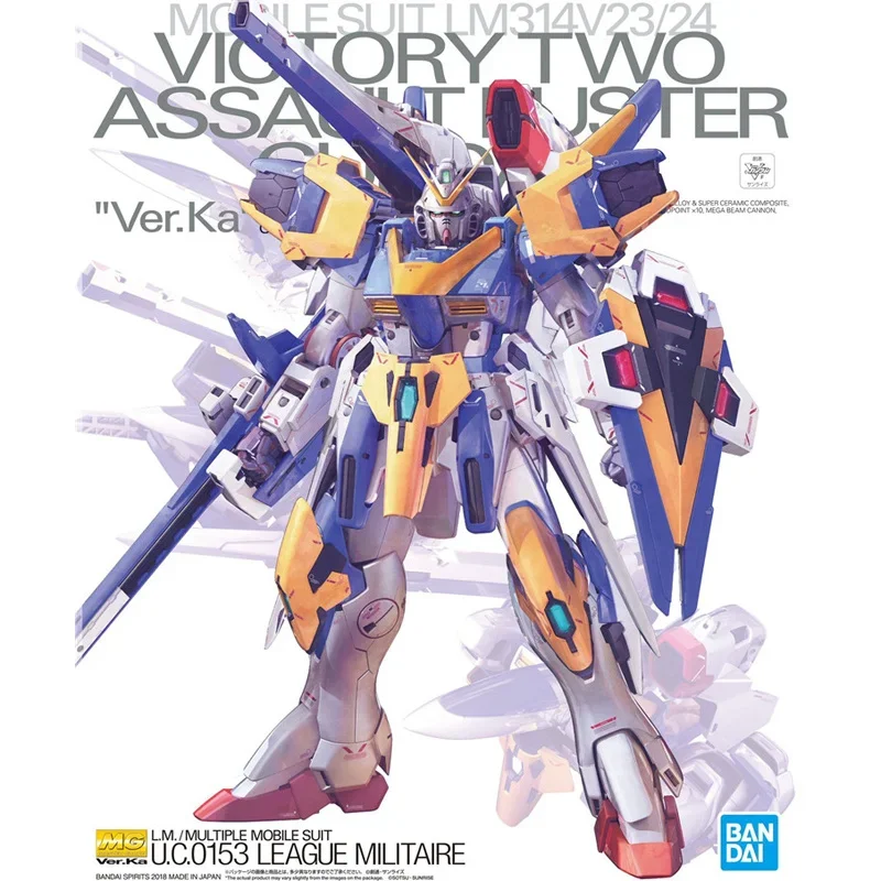 BANDAI PB Limit MG 1/100 LM314V23/24 Victory Two Assault Buster Gundam Ver.Ka Assembly Model Kit Action Toy Figures