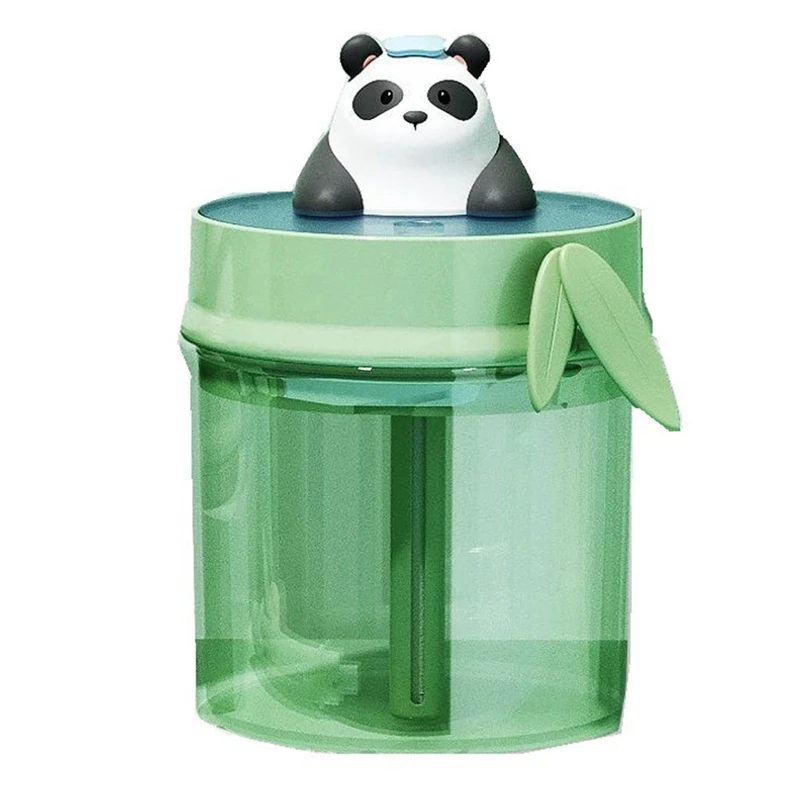 Panda High Capacity USB Maker Atomizer Mute Ultrasonic Humidificador For Kids Gift Green