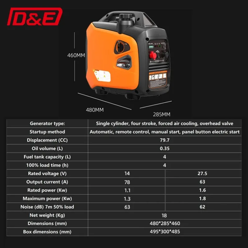 Wholesale New DC12V 24V 1.1kw 1.6KW Generator For Car Truck Outdoor Emergency Tools