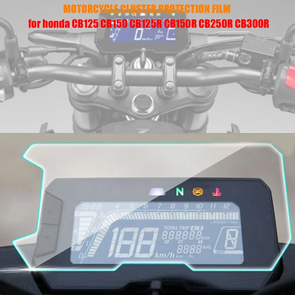 Motorcycle Instrument Protective Film Dashboard Screen Protection For Honda CB125R CB150R CB250R CB300R CB 125R 150R 250R 300R