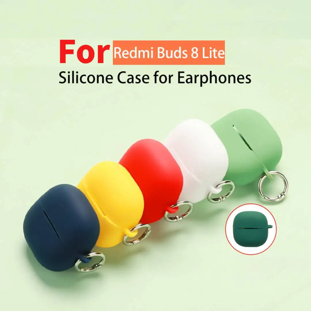 Funda para Xiaomi Redmi Buds 8 Lite, Cubierta Protectora de Silicona a Prueba de Golpes, Funda Completa