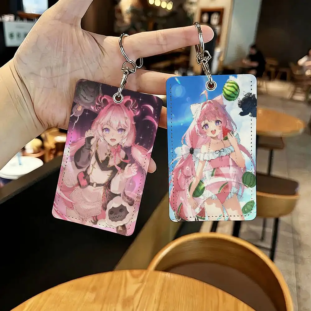Game Wuthering Waves Encore Card Holder Keychain Key Ring Door Lock Access Protective Case For Security Gift