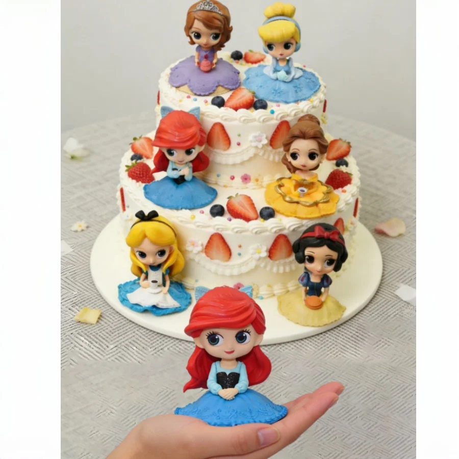 1pc Sofia /Snow White/Alice/Bell/Mermaid Princess Toys Dolls Aurore PVC Anime Figures Collectible Model