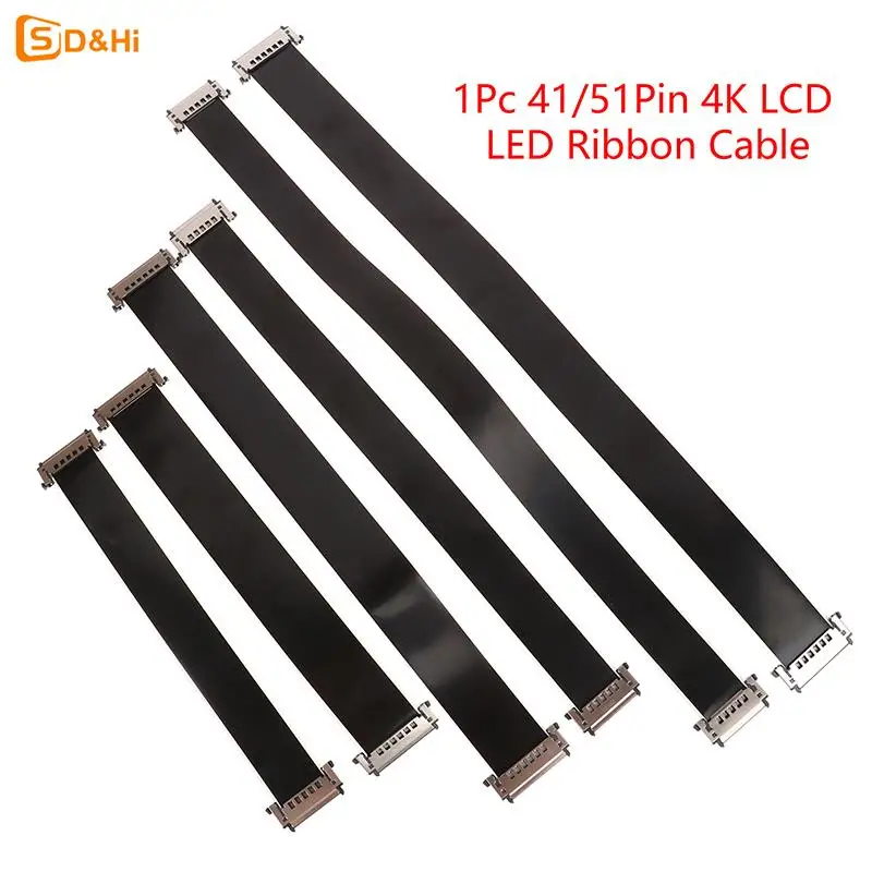 Cable de cinta LED 4K VBYONE, Cable flexible para pantalla de visualización, HDTV, 41/51 pines
